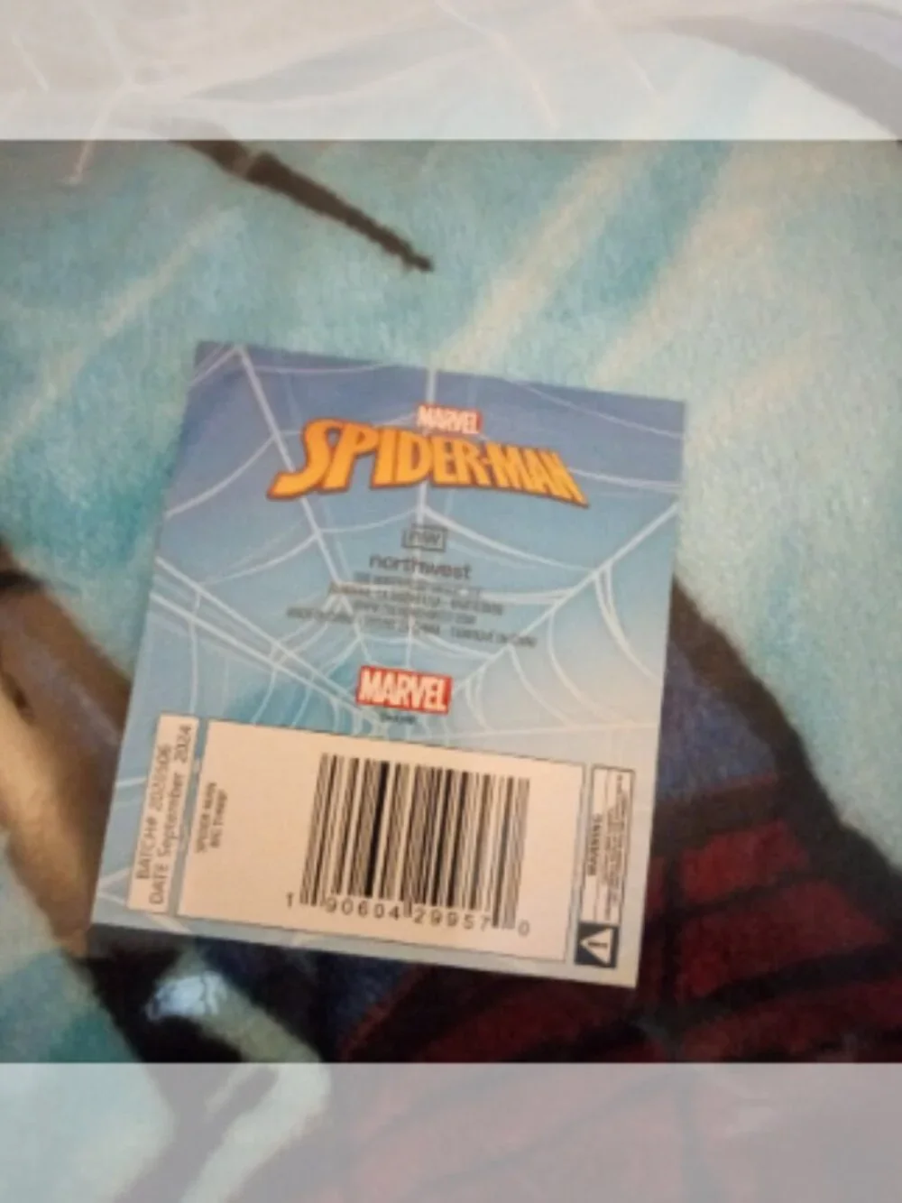 NWT Marvel Spider-Man Twin Raschel Blanket 60x80 Kids Bedding